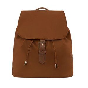 NWT Stoney Clover Lane Nylon Flap Backpack in color Chocolate. Size is OZ